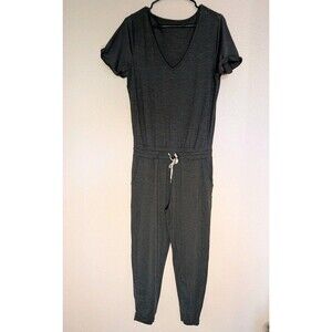 Vuori Jumpsuit Womens Medium All Day Gray Heather Lightweight Jogger Drawstring